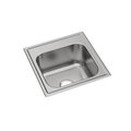 Elkay Dayton Stainless Steel 20 x 20 x 10-1/8 Single Bowl Top Mount Laundry Sink DPC12020100